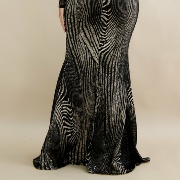 Beautiful black evening dress - Picture 4 of 4